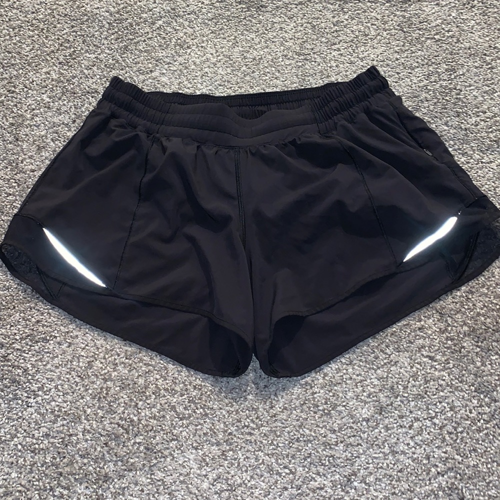 Black size 10 lululemon shorts